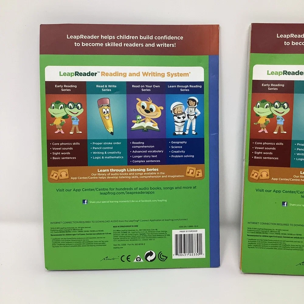 LeapFrog LeapReader Early Reading Books Lot 2‎ Best Job I Spy Sky Hardcover